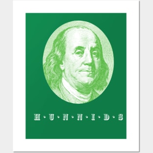 Ben Franklin "Hunnids" Posters and Art